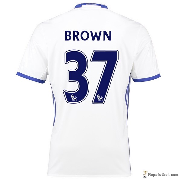 Camiseta Chelsea Replica Tercera Ropa Brown 2016/17 Blanco